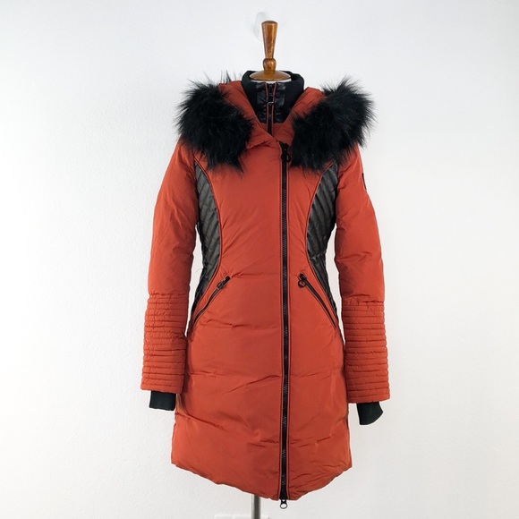 Noize Jackets & Blazers - Noize Orange Faux Fur Heavy Weight Parka Jacket